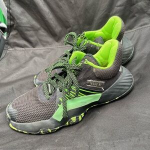 SOLD !! Adidas D.O.N. Marvel black and Neon Green Athletic Shoes